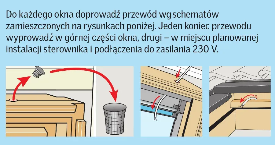 Zdjęcie Jak przeprowadzić kabel elektryczny przez okno bez uszkodzeń i problemów
