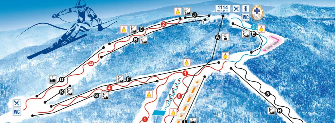 Zdjęcie Jaworzyna Krynicka snowpark - idealne miejsce dla snowboardzistów i narciarzy