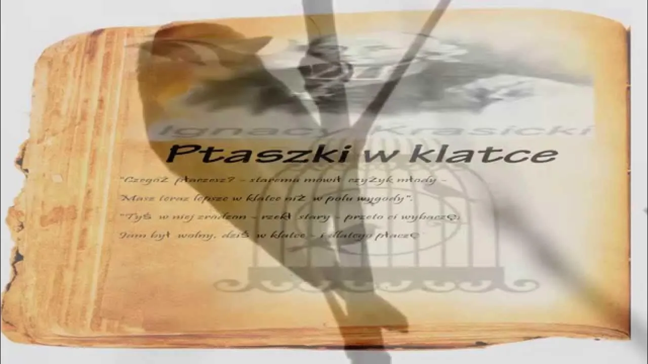 Zdjęcie Ptaszek w klatce wiersz - analiza wolności i niewoli w poezji Krasickiego