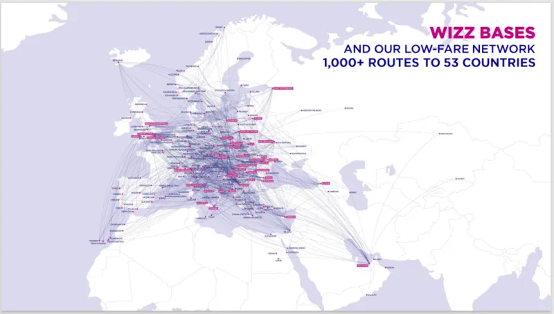 Zdjęcie Skąd lata Wizz Air? Odkryj najpopularniejsze trasy i lotniska