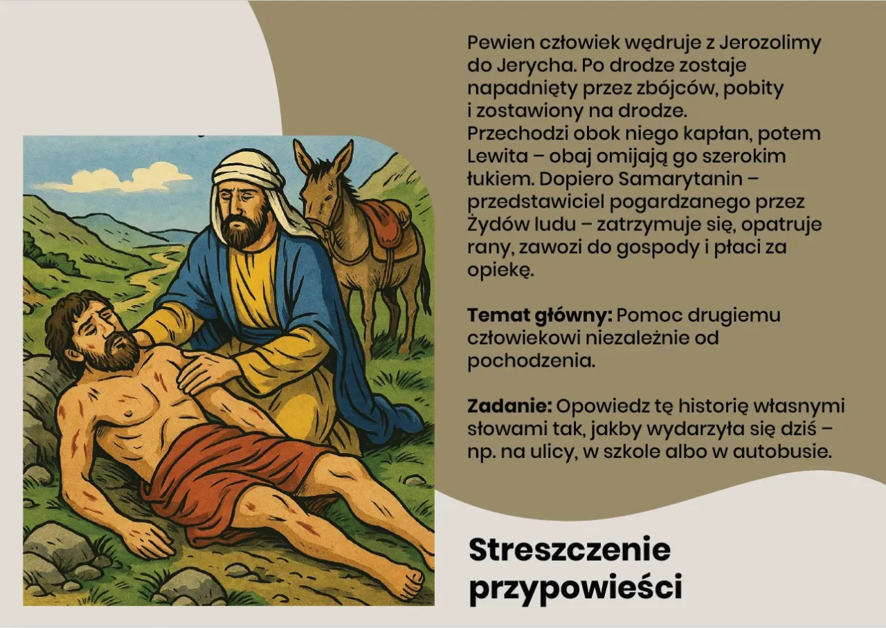 Zdjęcie Przypowieść o miłosiernym samarytaninie: głębokie przesłanie miłości