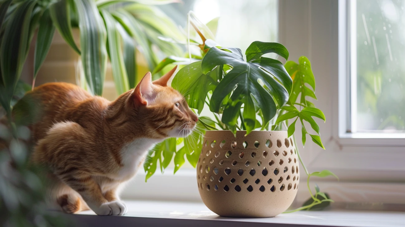 Zdjęcie Monstera: Jakie zagrożenia niesie dla kotów i inych zwierzat?