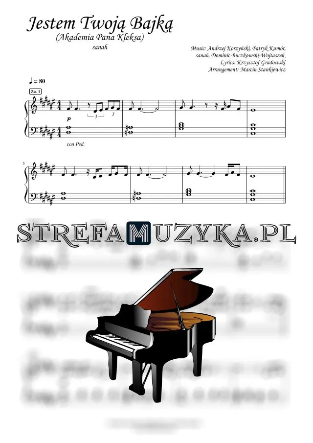 Zdjęcie Jak zagrać na pianinie jestem twoją bajką - proste nuty i tutoriale