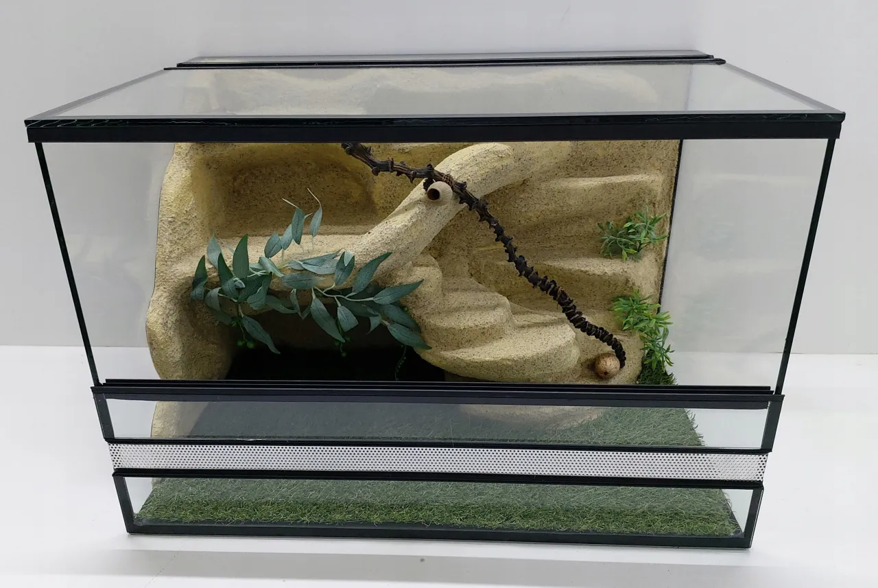 Zdjęcie Idealne terrarium dla gekona lamparciego - kompletne wyposażenie