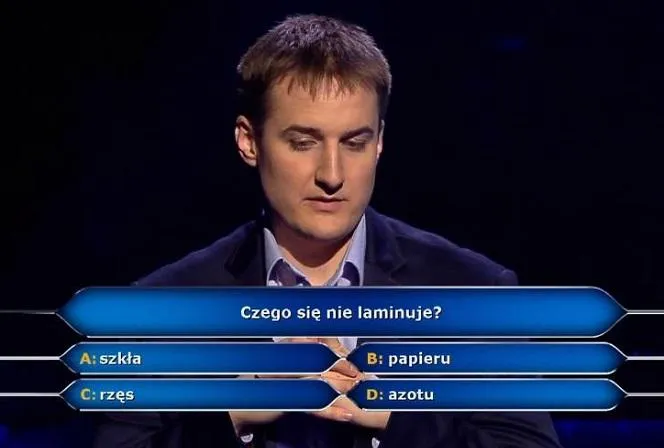 Zdjęcie Milionerzy: Czego się nie laminuje? Poznaj odpowiedź i kulisy