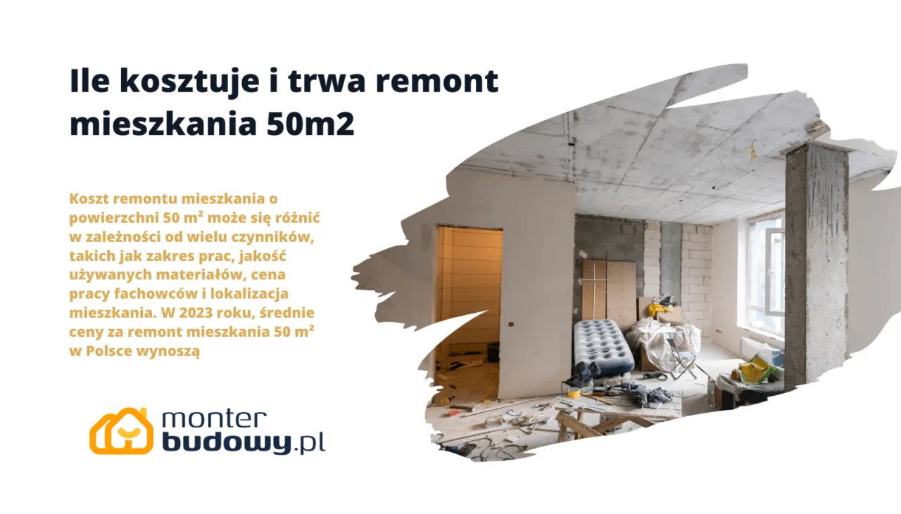 Zdjęcie Ile kosztuje remont mieszkania 50 m²? Szacunkowe koszty i porady.
