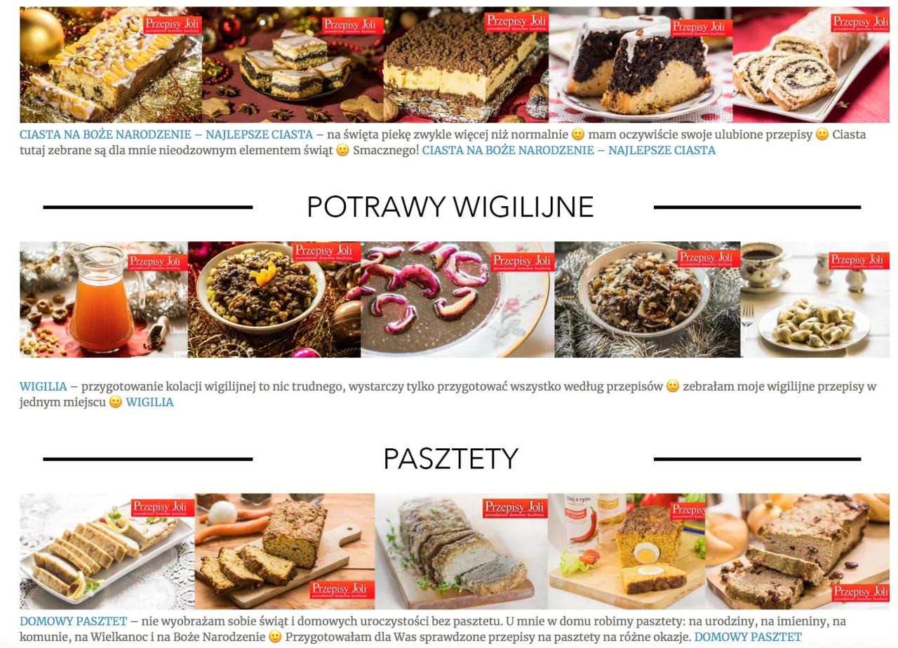 Zdjęcie Ciasta na Boże Narodzenie przepisy Joli - tradycyjne smaki świąt