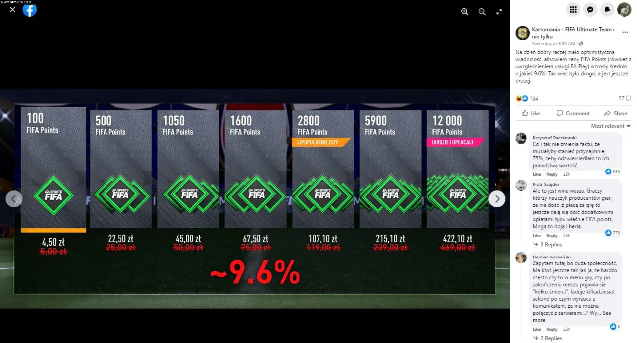 Zdjęcie Ile kosztuje 3000 FIFA Points? Ceny, zniżki i najlepsze pakiety.