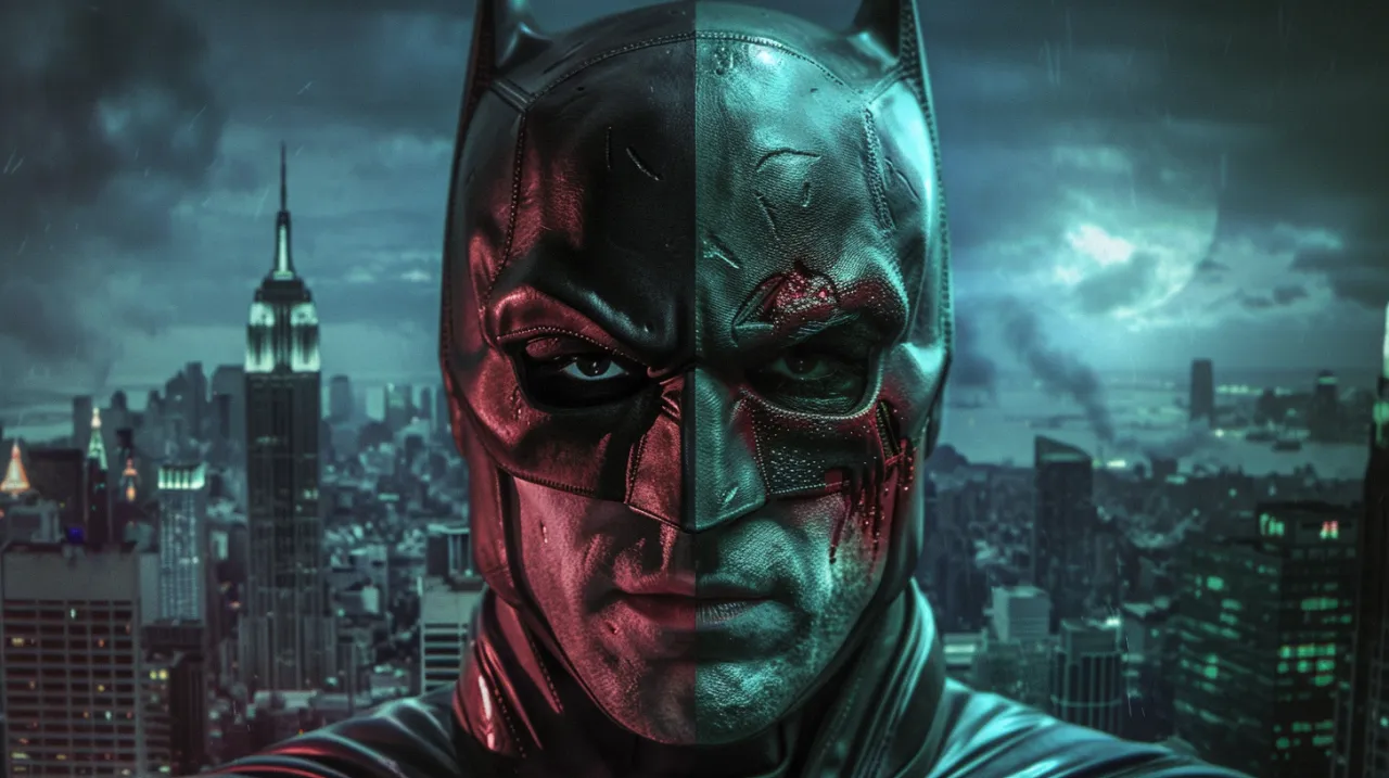 Zdjęcie Batman i Two-Face - Mroczna dualność w Gotham - analiza postaci