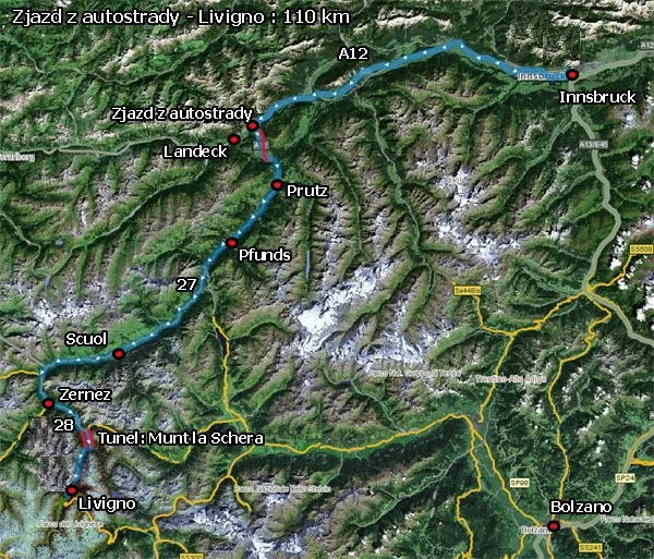 Zdjęcie Najlepsza trasa do Livigno: uniknij korków i zyskaj czas w podróży