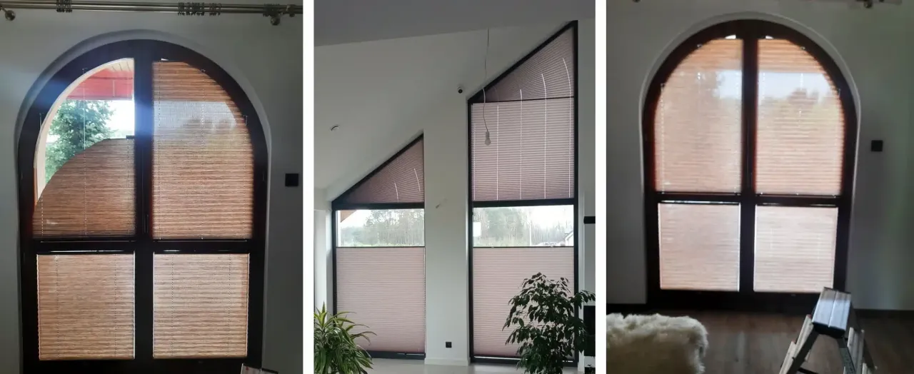 Zdjęcie Jak zasłonić okno trapezowe - proste sposoby na nietypowe okna