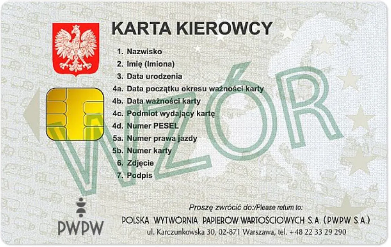 Zdjęcie Jakie dane identyfikuje karta kierowcy i co musisz o nich wiedzieć?