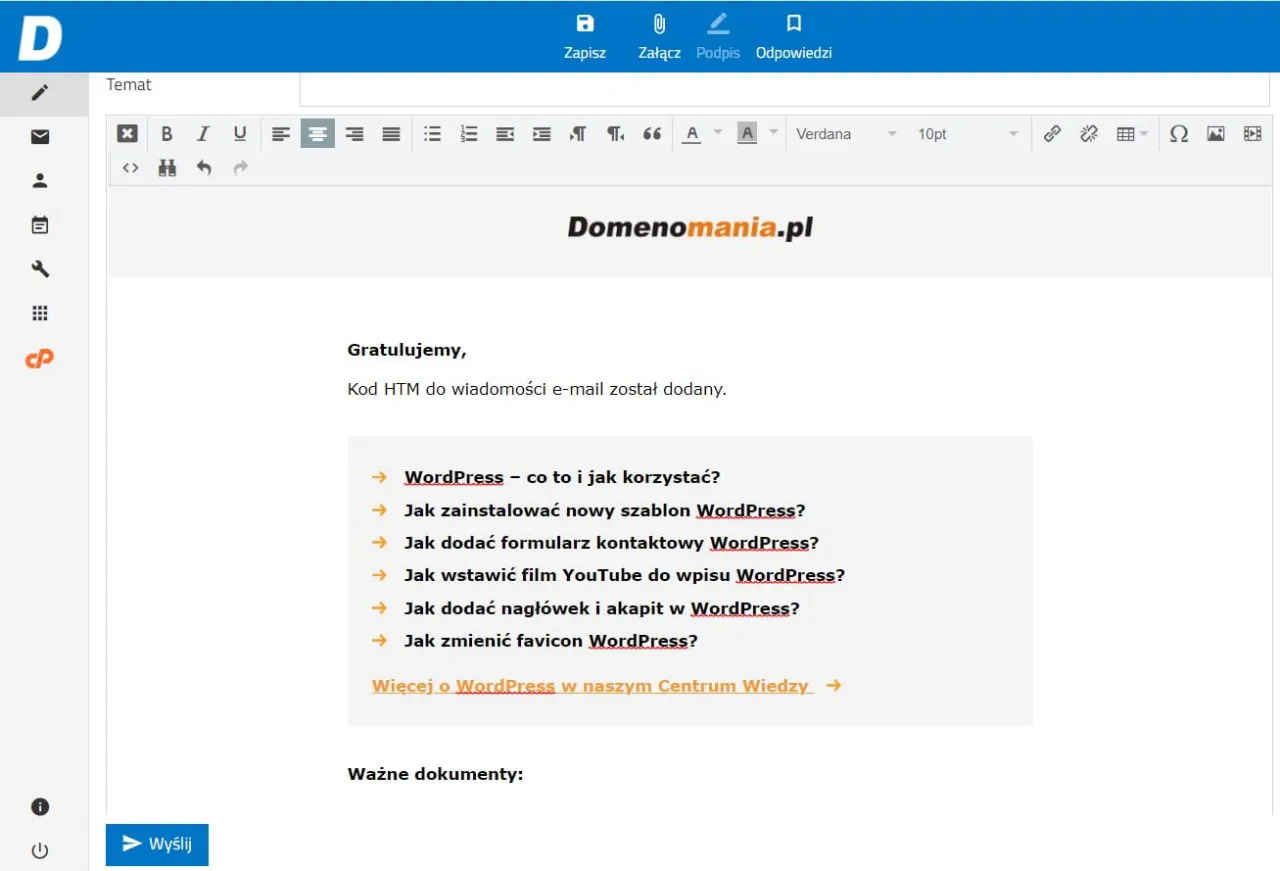 Zdjęcie Jak wstawić HTML do maila i poprawić jego wygląd bez problemów