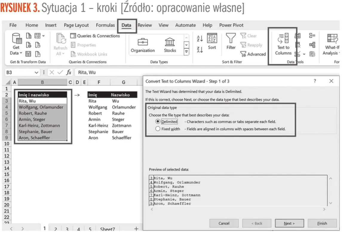 Zdjęcie Jak łatwo podzielić tekst na kolumny w Excelu i uniknąć błędów