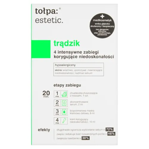 Zdjęcie Tołpa estetic trądzik 4 intensywne zabiegi korygujące niedoskonałości dla zdrowej skóry