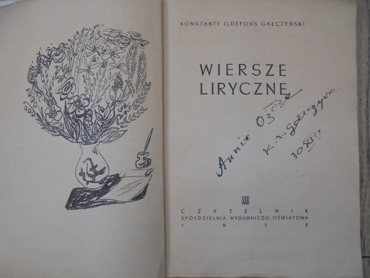 Zdjęcie Inne książki autora wiersze Konstanty Ildefons Gałczyński, które musisz poznać