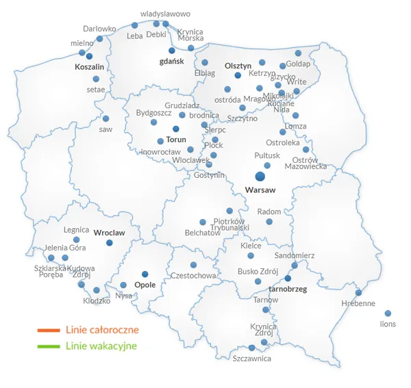 Zdjęcie Gdzie się zatrzymuje Polonus? Sprawdź przystanki i trasy w Polsce
