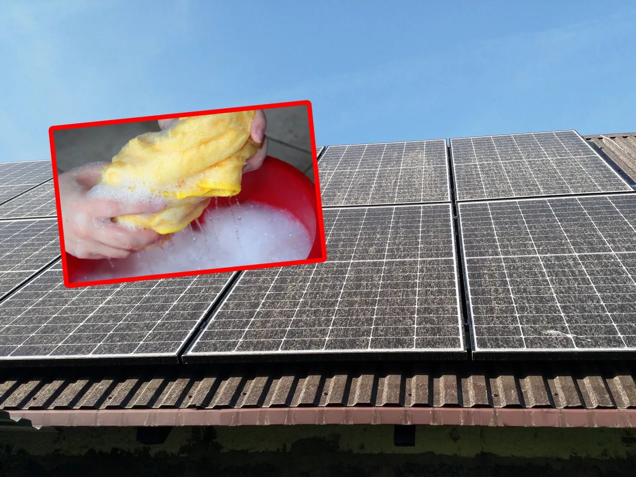 Zdjęcie 5 błędów przy myciu paneli słonecznych, które niszczą instalację