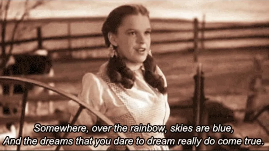 Zdjęcie Gdzie usłyszeć Somewhere Over the Rainbow w filmie The Wizard of Oz?