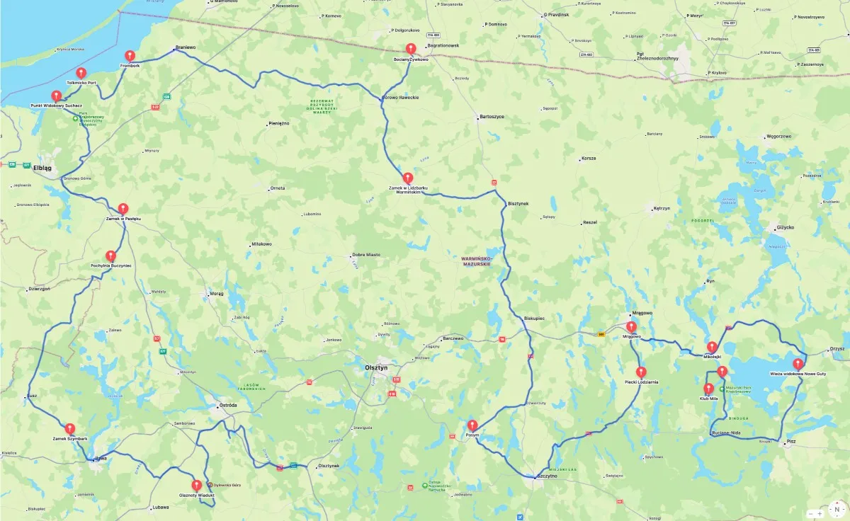 Zdjęcie Niezapomniane trasy motocyklowe w Warmii i Mazurach – odkryj piękno regionu