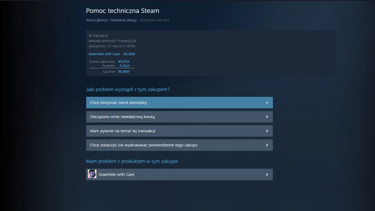 Zdjęcie Jak zwrócić prezent na Steam? Warunki, kroki i czas oczekiwania