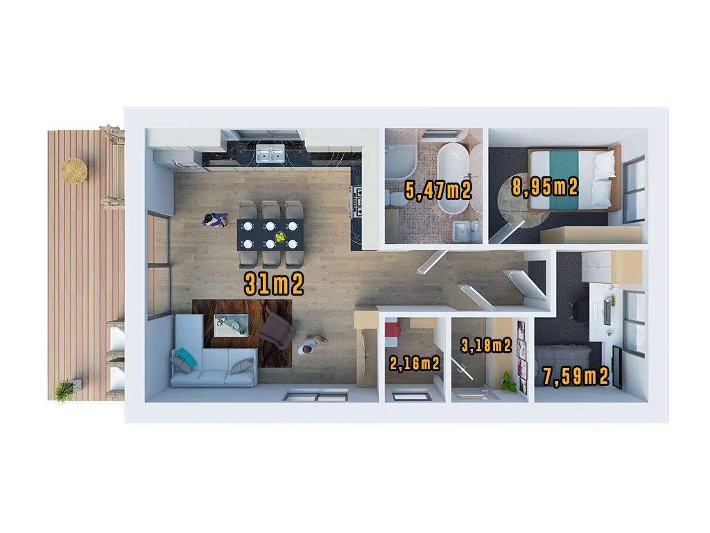 Zdjęcie Domek szkieletowy 70m2: Kompletny przegląd, koszty i zalety