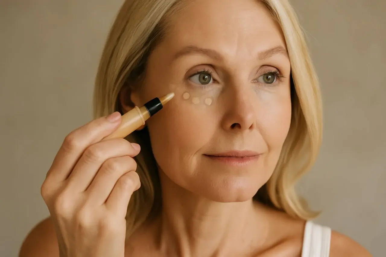 Zdjęcie Korektor pod oczy 40+: Jak wybrać i aplikować, by wygładzić zmarszczki?