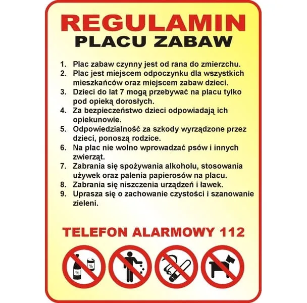 Zdjęcie Co powinien zawierać regulamin placu zabaw, aby zapewnić bezpieczeństwo?