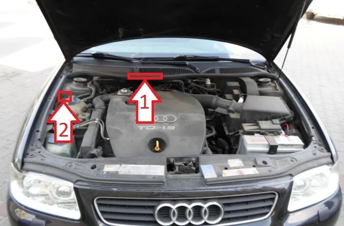 Zdjęcie Gdzie jest kod silnika Audi A3 8L? Odkryj ukryte miejsca w aucie