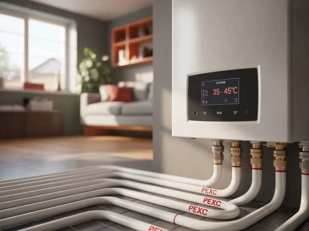 Zdjęcie Jaka temperatura na piecu gazowym przy ogrzewaniu podłogowym, by zaoszczędzić?