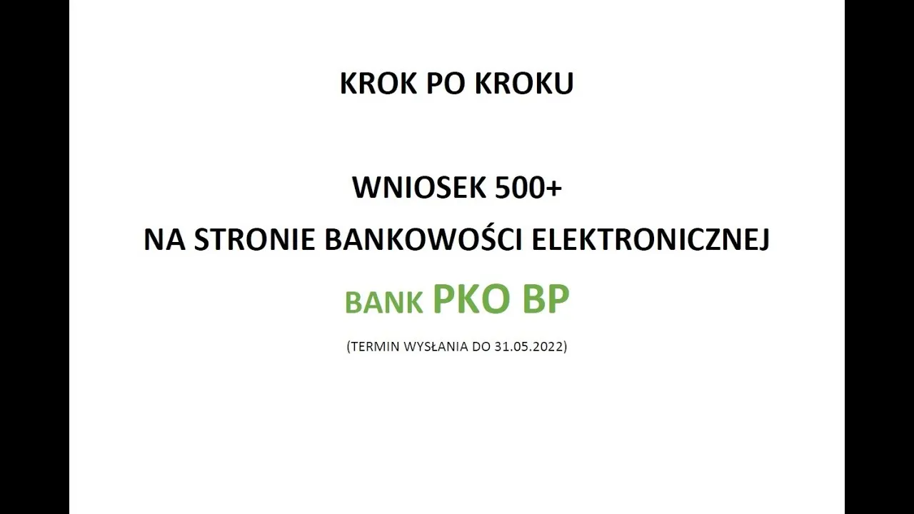 Zdjęcie Jak złożyć wniosek 500 plus przez iPKO bez zbędnych problemów