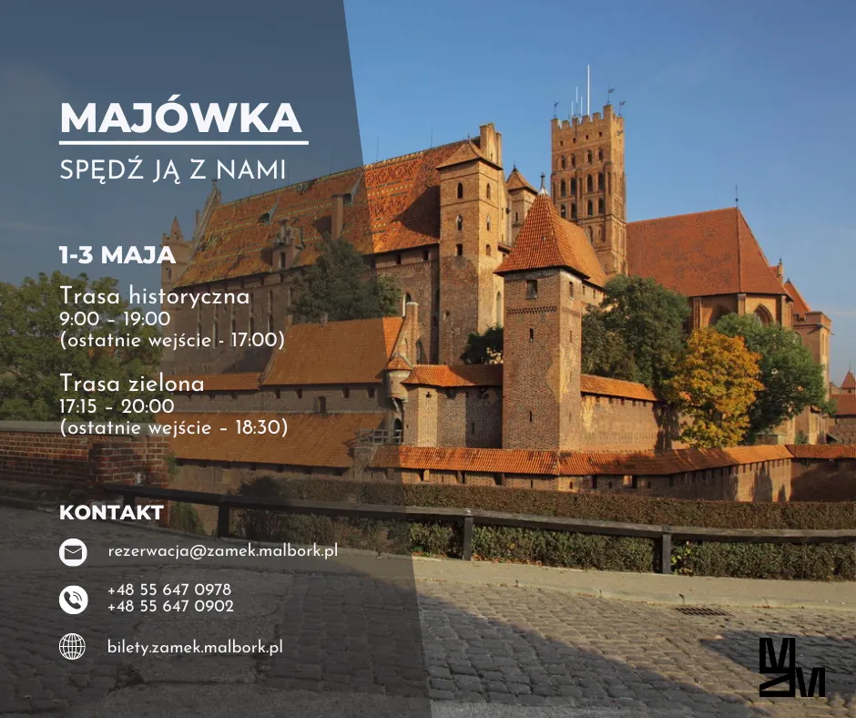 Zdjęcie Czy zamek w Malborku jest otwarty? Godziny, bilety i zwiedzanie bezpłatne