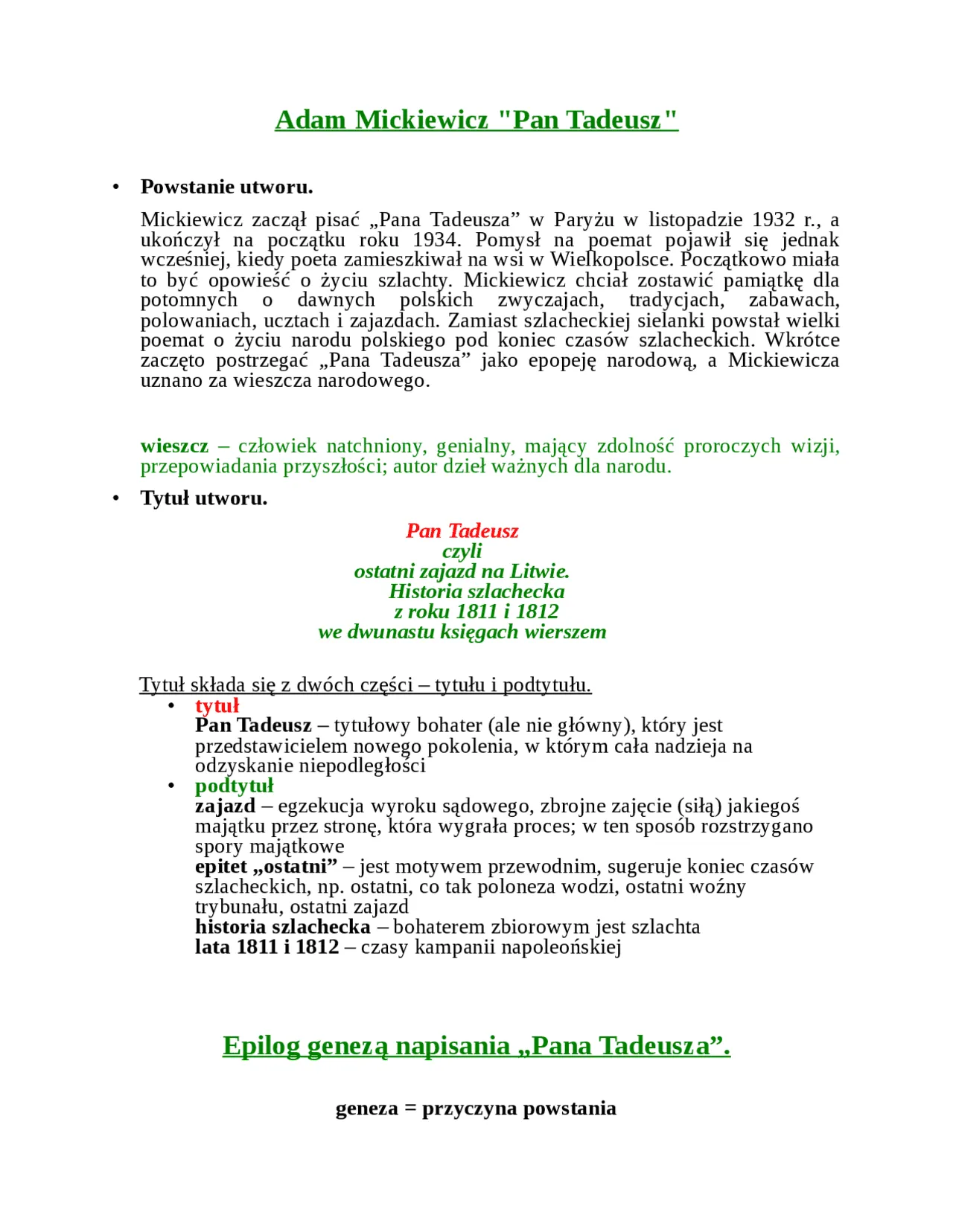 Zdjęcie Jak powstał Pan Tadeusz? Odkryj tajemnice jego twórczości