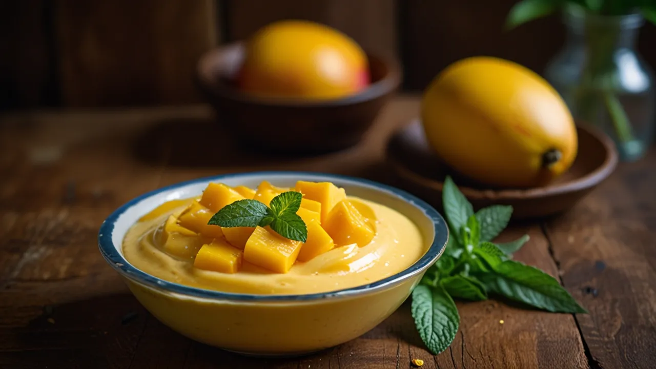 Zdjęcie Krem mango: Pyszny deser na każdą okazję, idealny do każdej pory dnia
