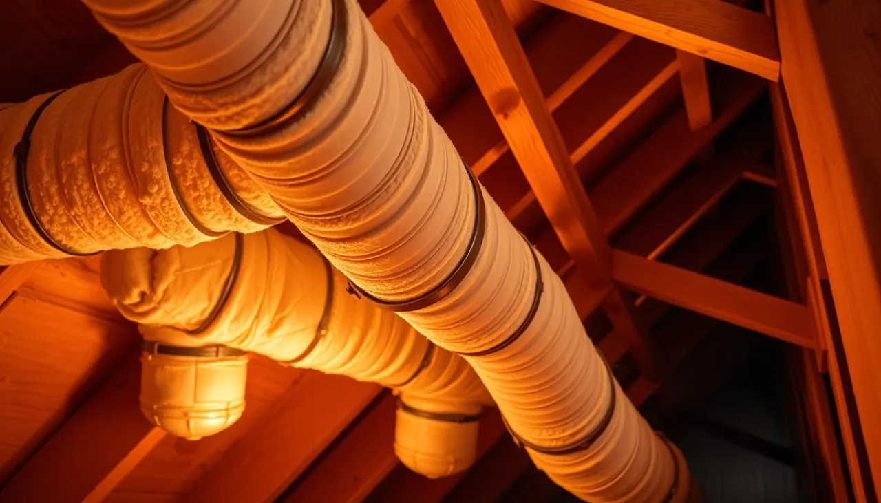 Zdjęcie Czym ocieplić rury wentylacyjne na strychu, aby uniknąć strat ciepła?