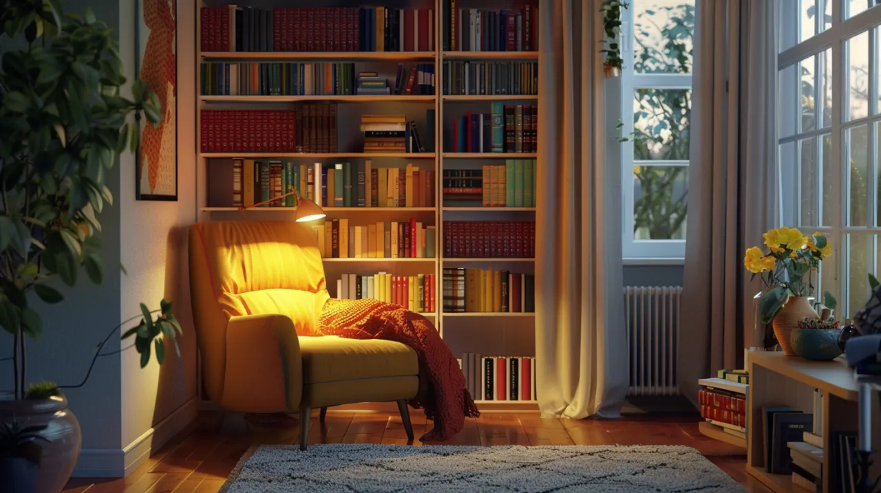 Zdjęcie Biblioteczka narożna - idealne rozwiązanie dla Twojej biblioteki.