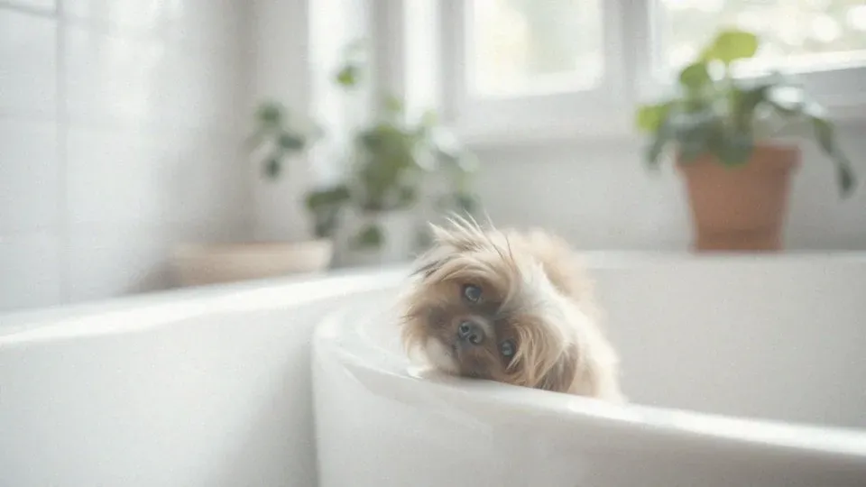 Zdjęcie Kąpiel 8-tygodniowego szczeniaka: Kiedy i jak bezpiecznie to zrobić?