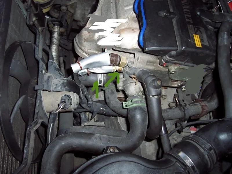 Zdjęcie Gdzie jest czujnik temperatury silnika w Renault Scenic 1.9 dci: Łatwa wymiana