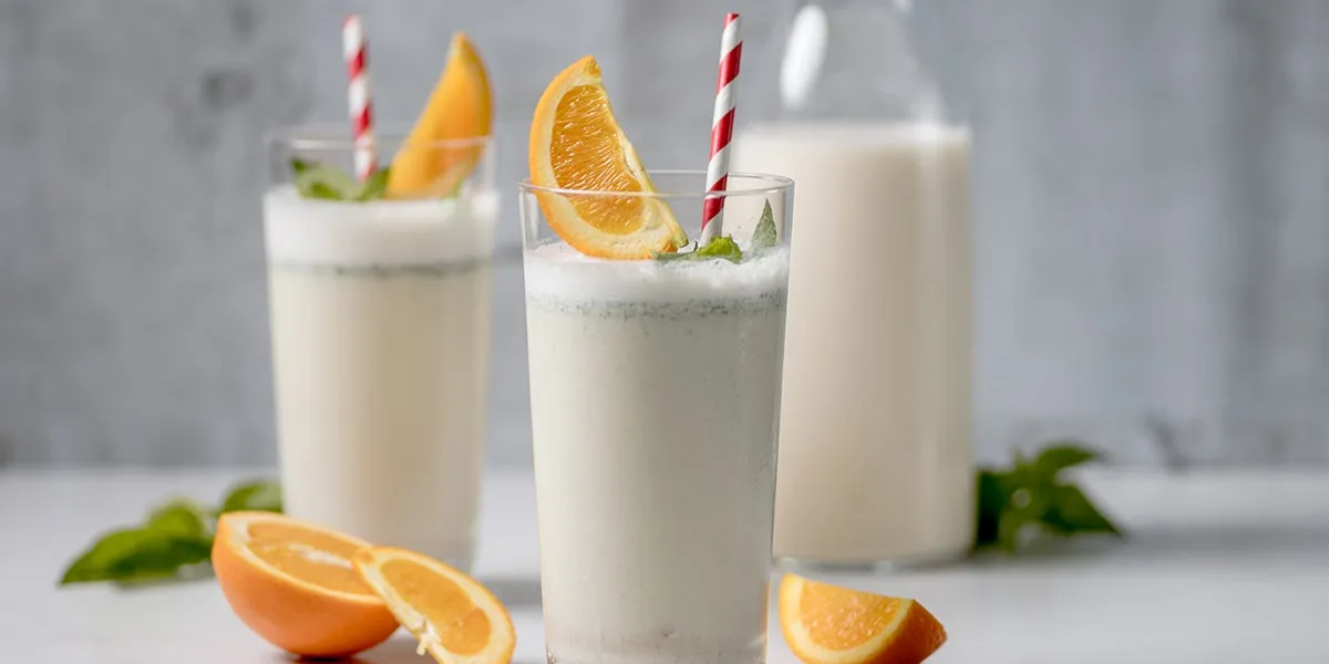Zdjęcie Receta fácil de batido de naranja y leche para disfrutar sin culpa