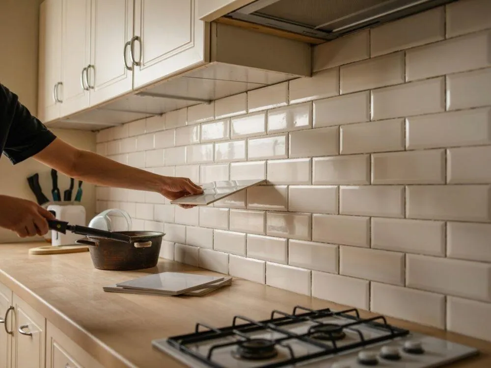 Zdjęcie Czy układać płytki pod szafkami w kuchni? Oto, co musisz wiedzieć