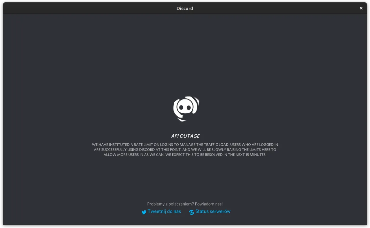 Zdjęcie Jak zabezpieczyć się przed API Outage na Discord: Praktyczne wskazówki