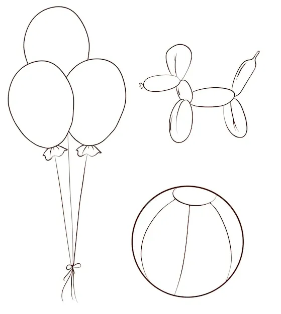 Zdjęcie Jak narysować balony urodzinowe - proste kroki i inspiracje