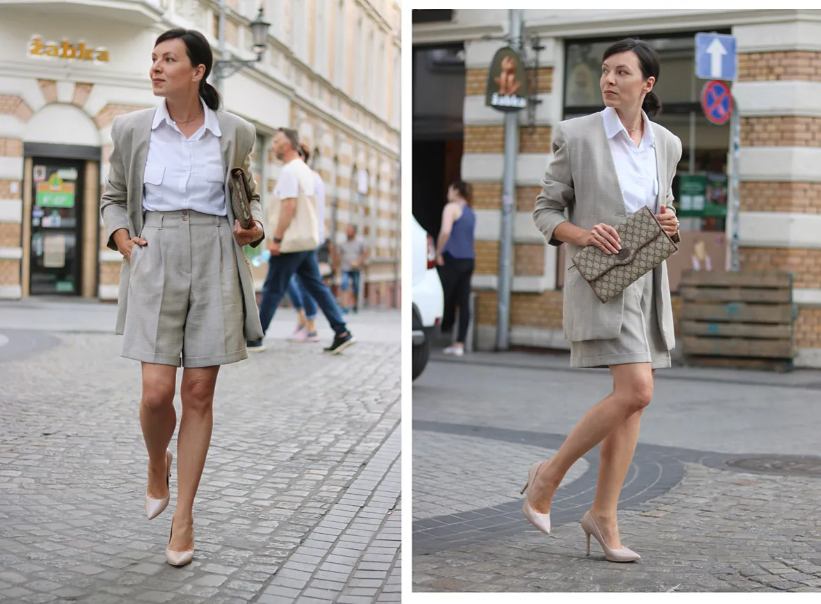 Zdjęcie Szorty z marynarką: stylowy duet na letnie stylizacje
