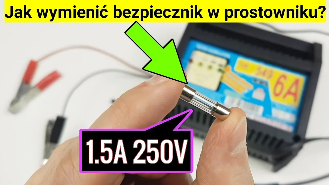 Zdjęcie Jaki bezpiecznik do prostownika 12V 6A, aby uniknąć uszkodzeń?