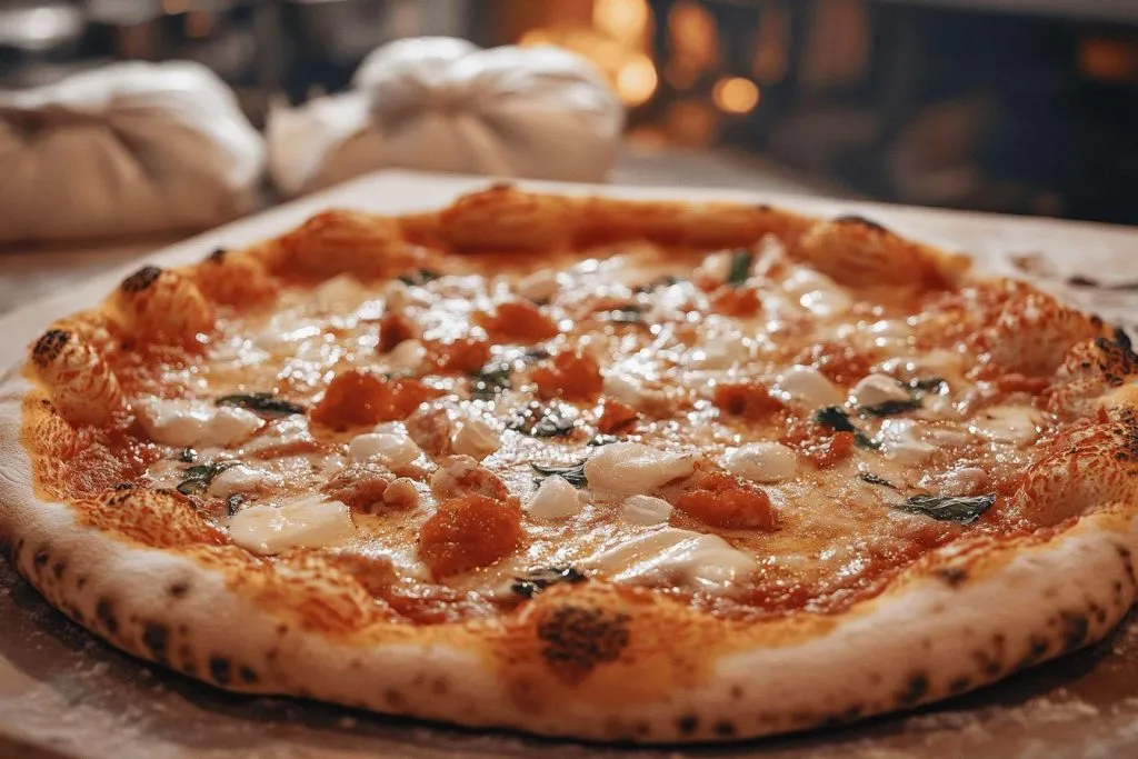 Zdjęcie Pizza Napolitaine maison : Le secret d'une pâte et cuisson parfaites