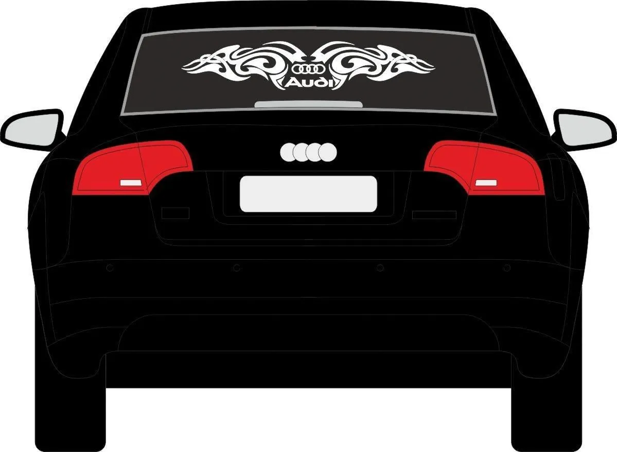 Zdjęcie Naklejki Audi na szybę: Stylowe ozdoby dla Twojego samochodu