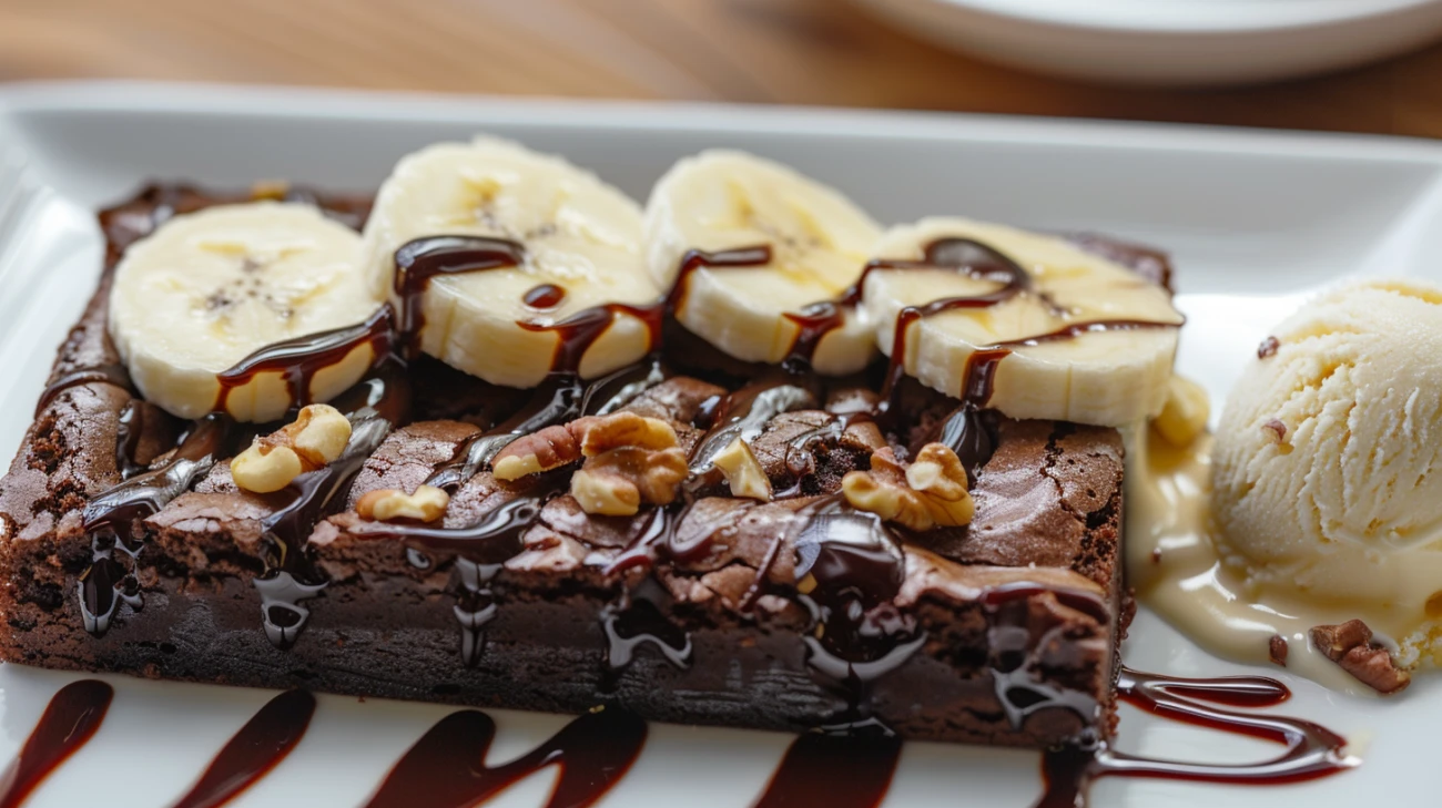 Zdjęcie Brownie z bananami: smakowite uderzenie w twoje kubki smakowe!