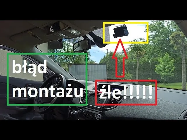Zdjęcie Jak zamontować dashcam w aucie?