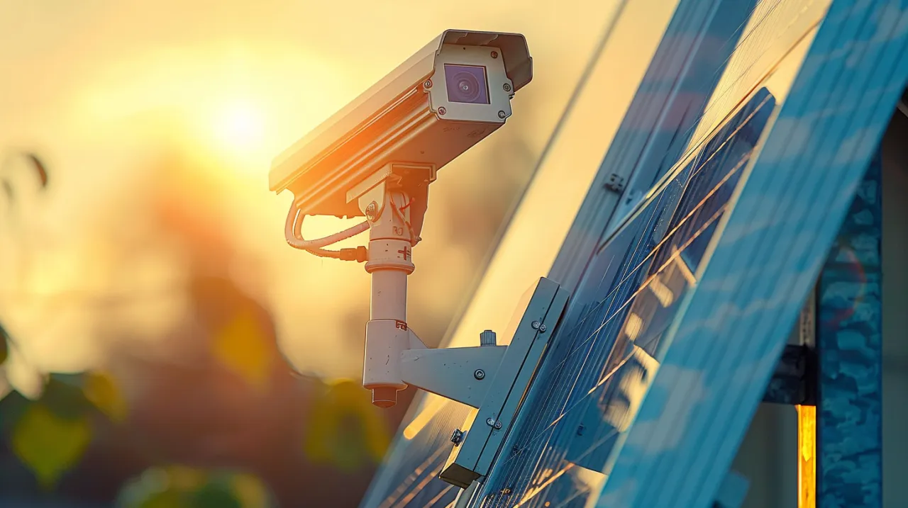 Zdjęcie Kamera na panel słoneczny - Najlepsze rozwiązania do monitoringu