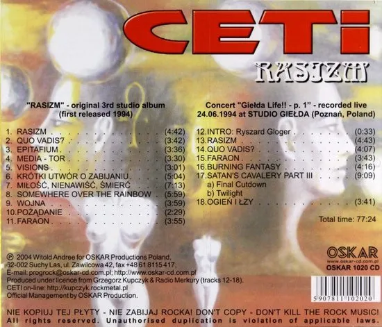 Zdjęcie CETI i ich album Rasizm - historia, wpływ i najważniejsze utwory